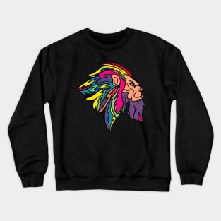 Rainbow Lion Crewneck Sweatshirt